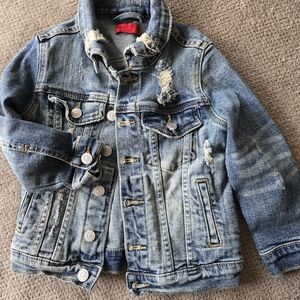 Kids Distressed Blue Denim Jacket